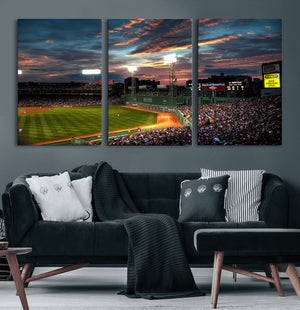 Fenway Park Wall Art Canvas Print | Large Baseball Stadium