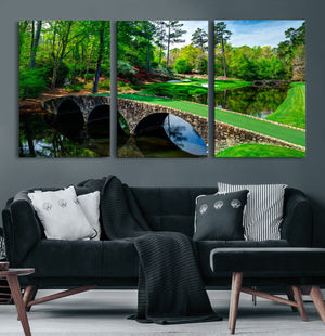 Augusta National Golf Club Wall Art - Panoramic Bridge &