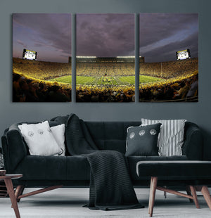 Michigan Wolverines Print - Michigan Stadium Wall Art Canvas