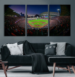 Houston Astros Baseball Print Canvas - Houston Minute Maid