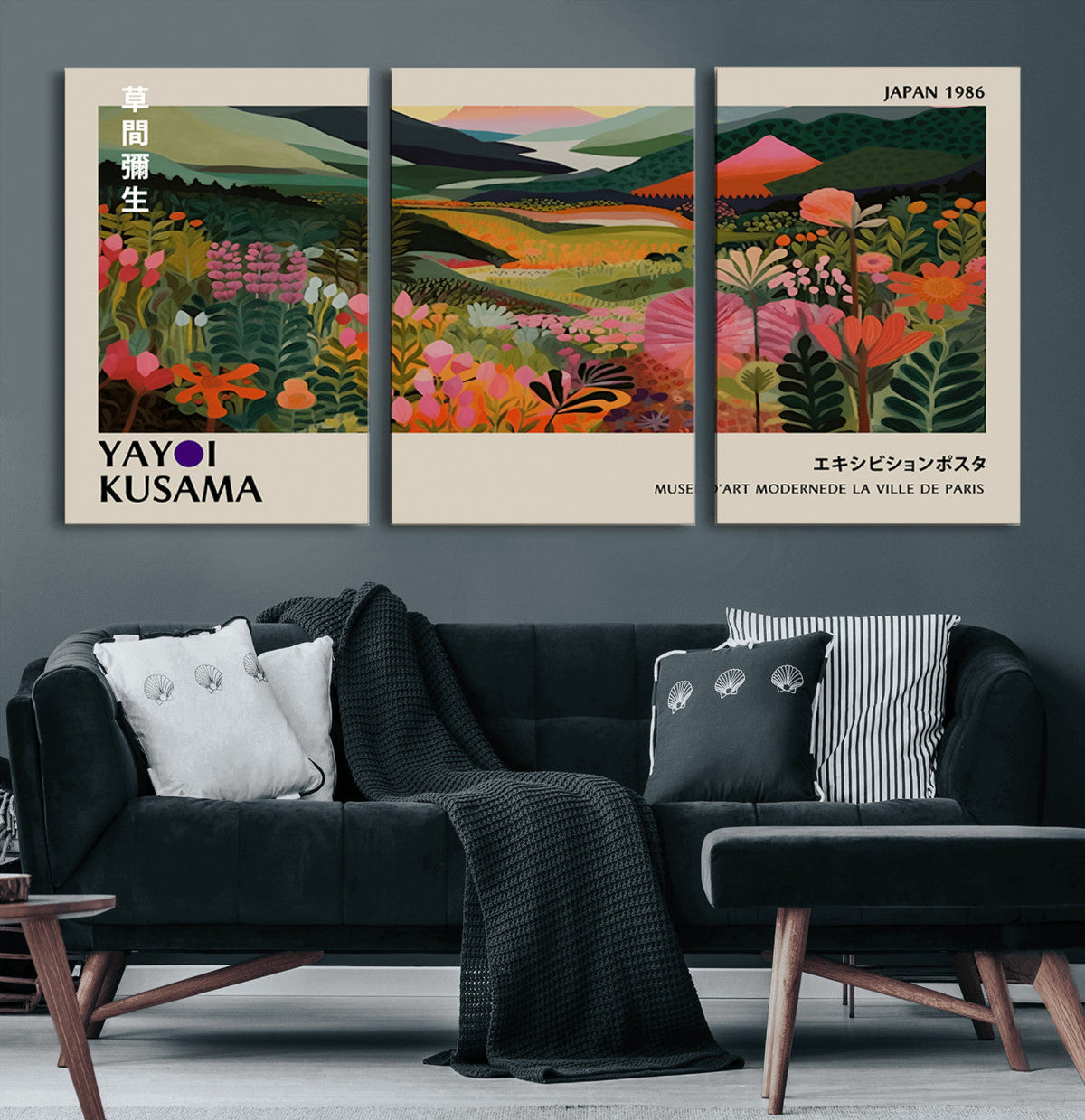 Yayoi Kusama Japan 1986 Wall Art Canvas Print – Vibrant