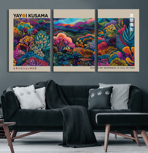 Framed Japanese 1986 Wall Art Print, Yayoi Kusama 1986 Wall