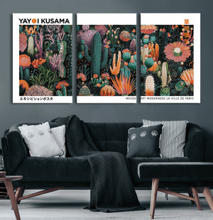 Modern Japanese Wall Art Canvas Print – Framed Abstract