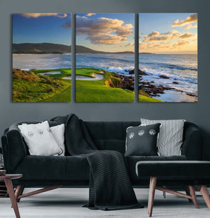 Pebble Beach Golf Links Wall Art Canvas Print – Iconic