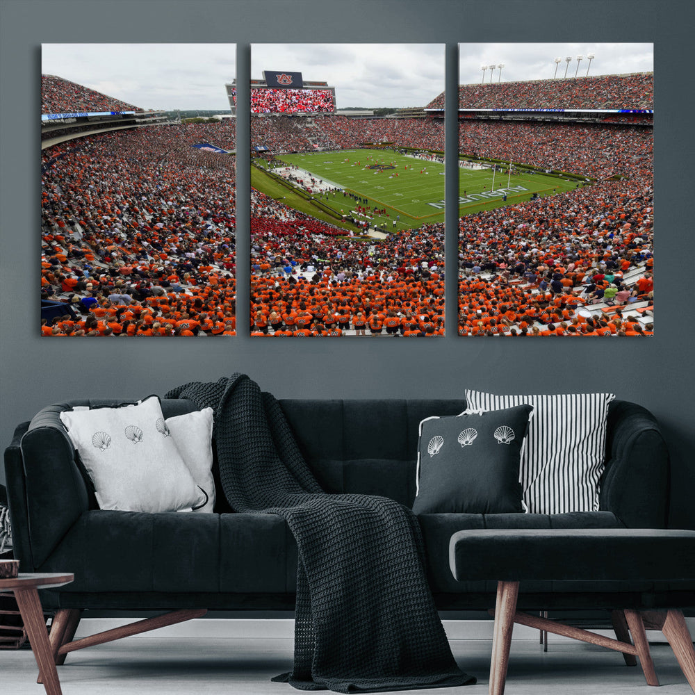 Jordan-Hare Stadium Wall Art Canvas Print, College Sports
