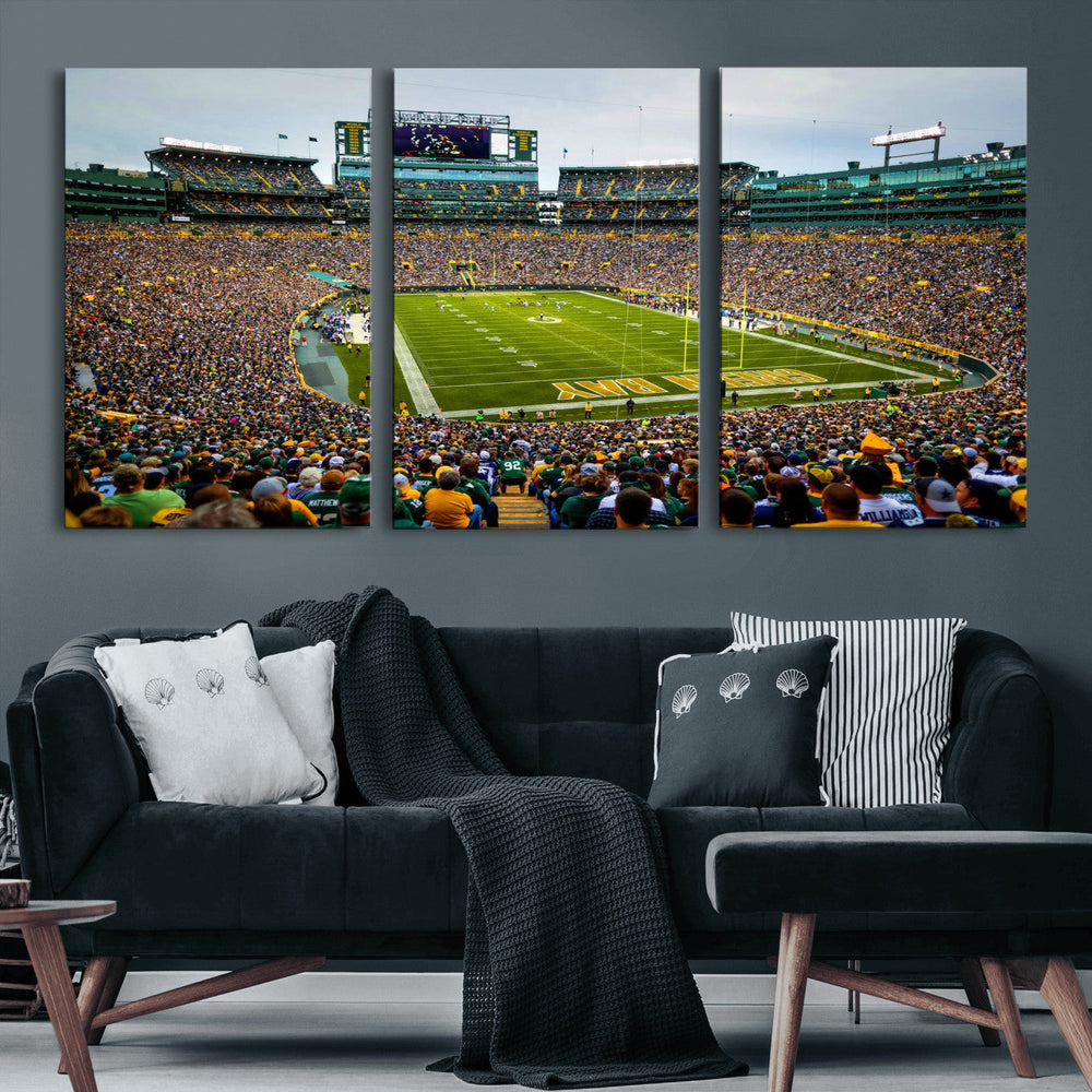 Green Bay Packers Lambeau Field Stadium Wall Art Canvas