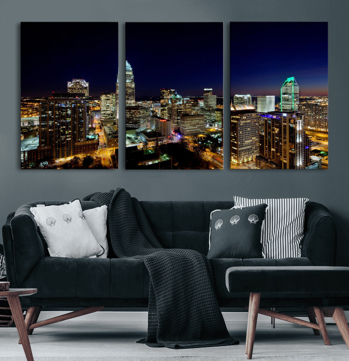 Atlanta Skyline Wall Art Canvas Print – Modern Cityscape