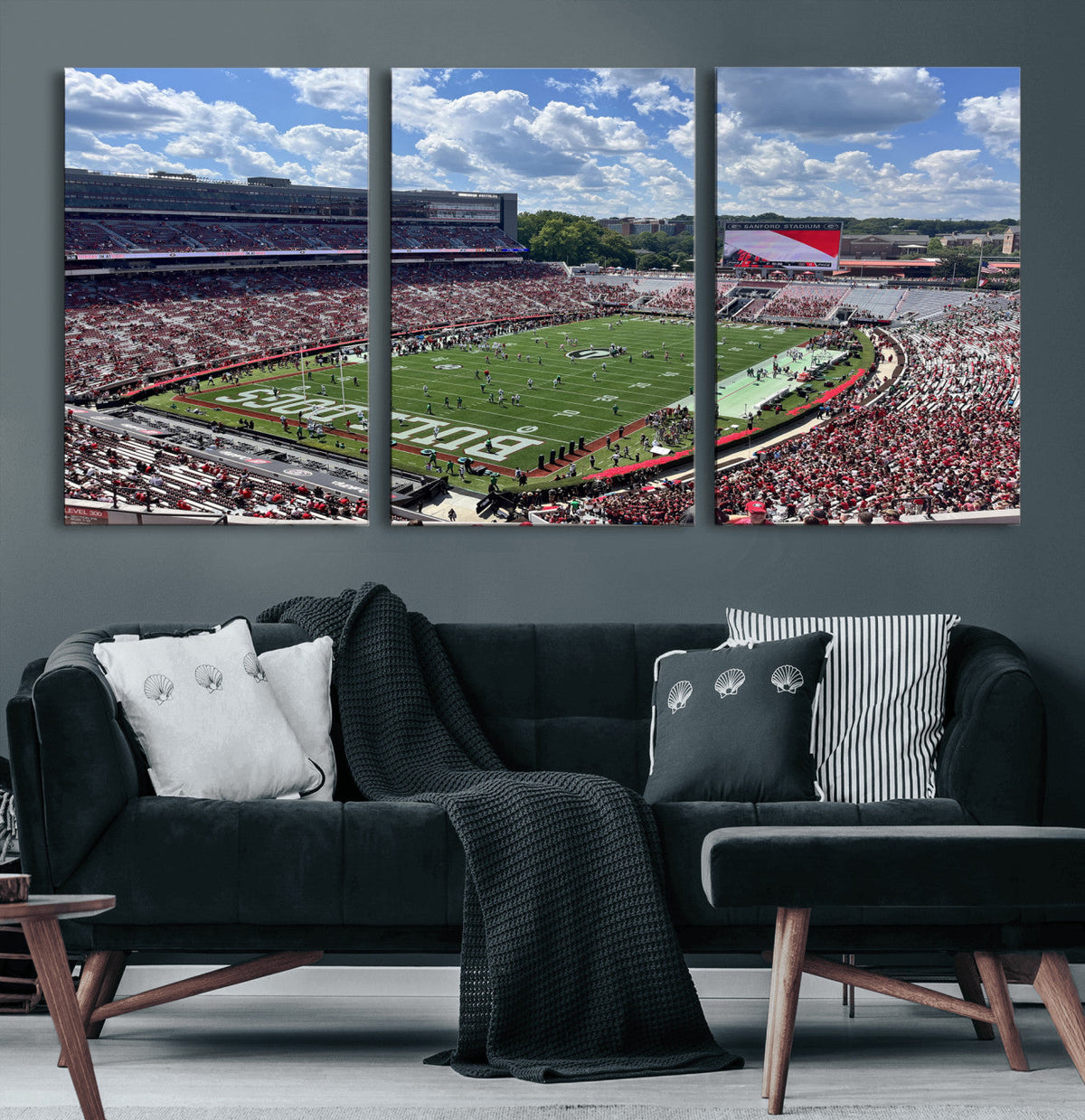 Georgia Bulldogs Stadium Wall Art Canvas Print, Sanford