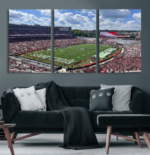 Georgia Bulldogs Stadium Wall Art Canvas Print, Sanford
