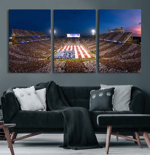 Oklahoma Sooners Memorial Stadium Wall Art Canvas Print,