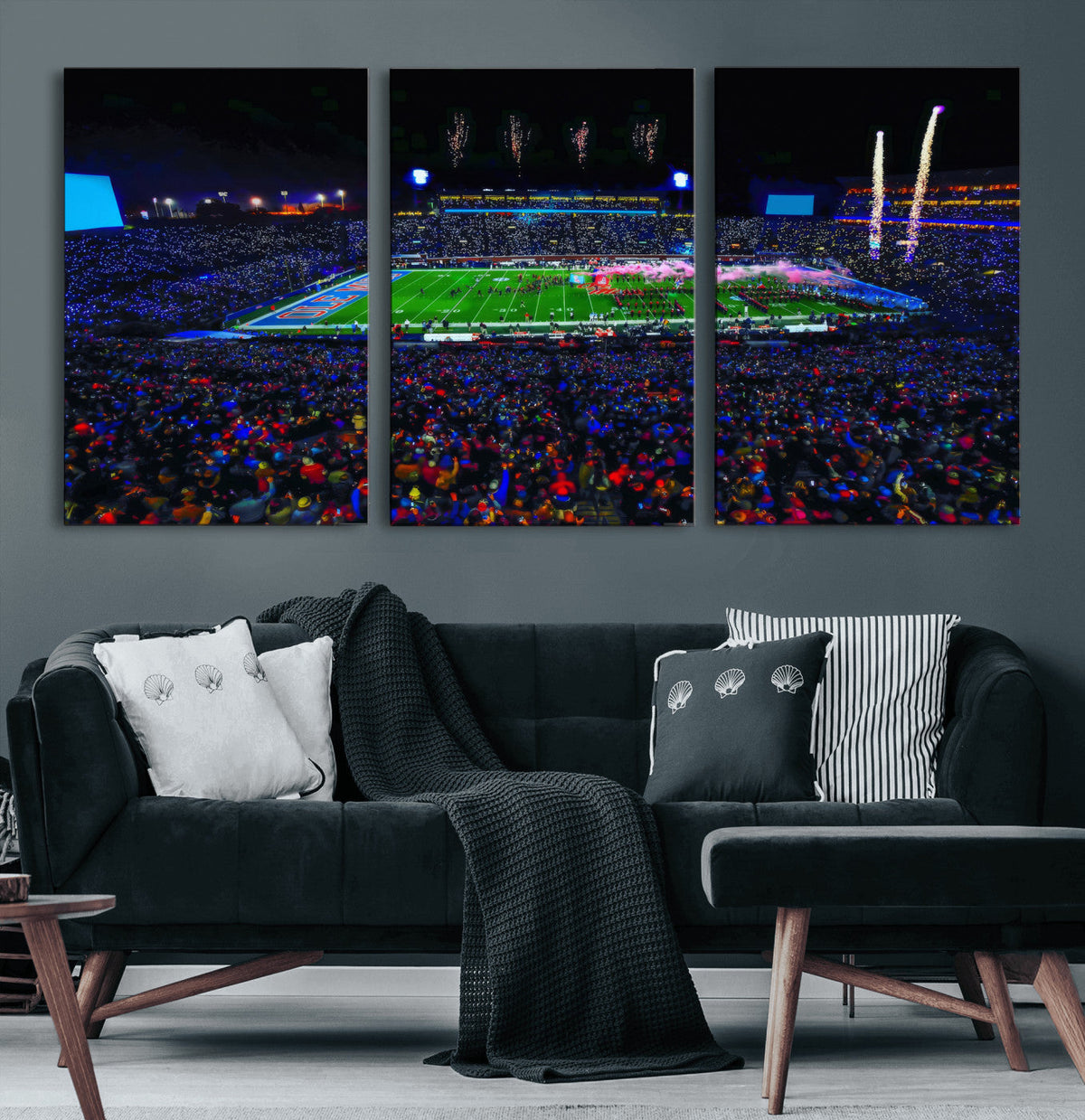 Ole Miss Rebels Vaught Hemingway Stadium Wall Art Canvas
