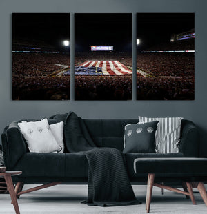 Oklahoma Memorial Stadium Wall Art Canvas Print – Oklahoma