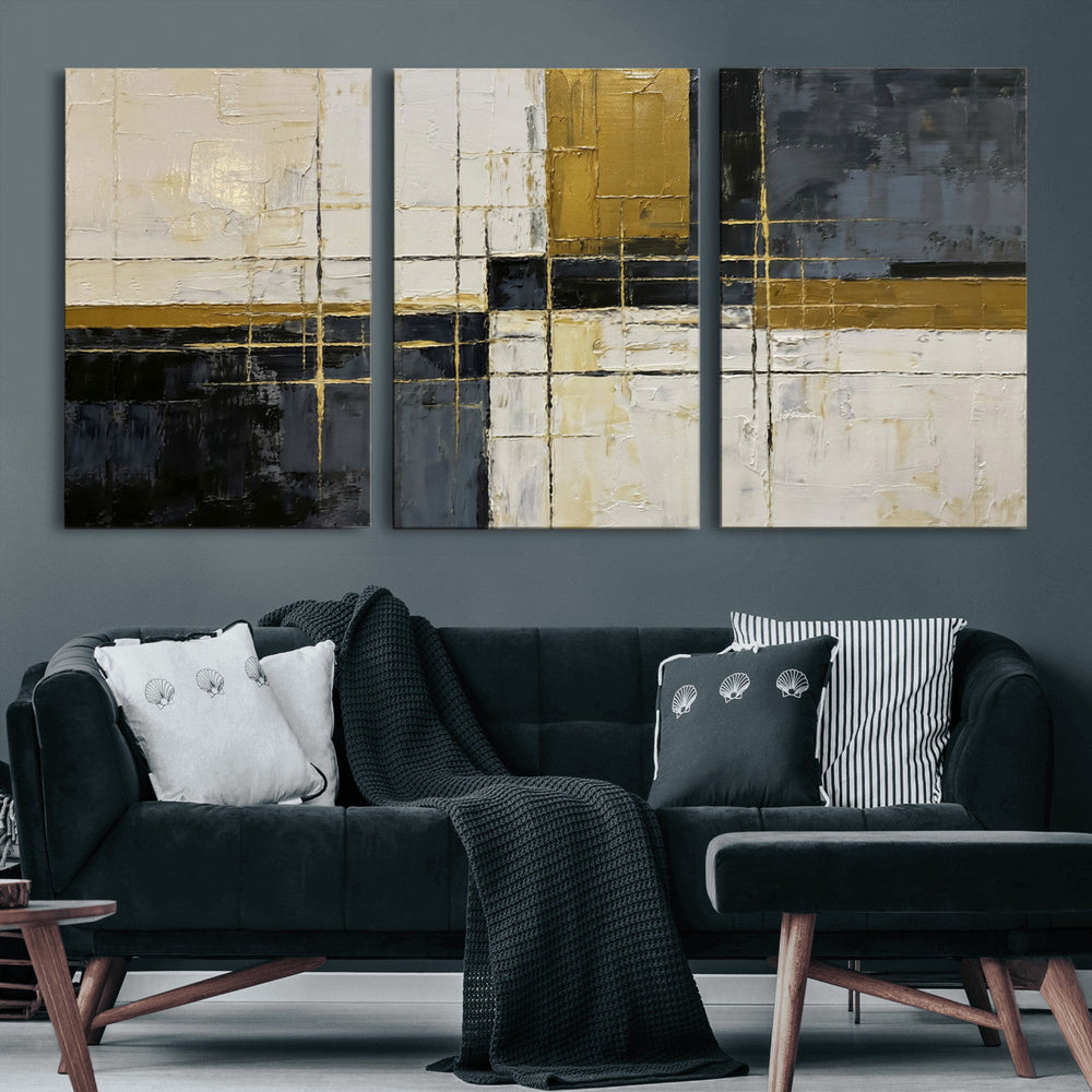 Geometric Abstract Wall Art Canvas Print