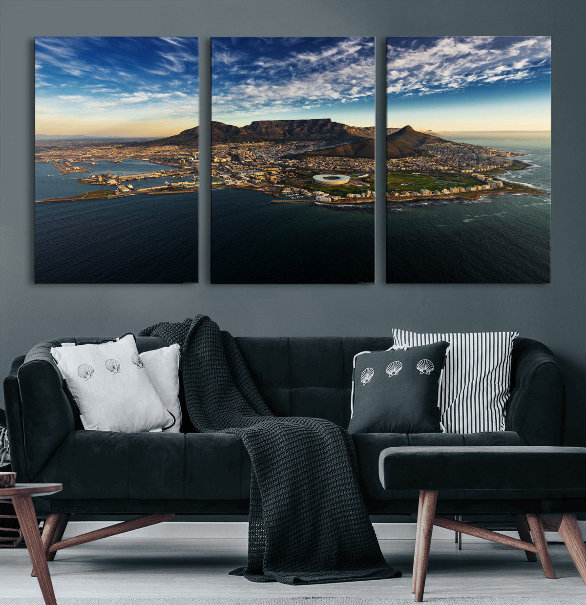 Cape Town Skyline Wall Art Canvas Print – Table Mountain