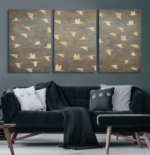 Abstract Birds Wall Art Canvas Print