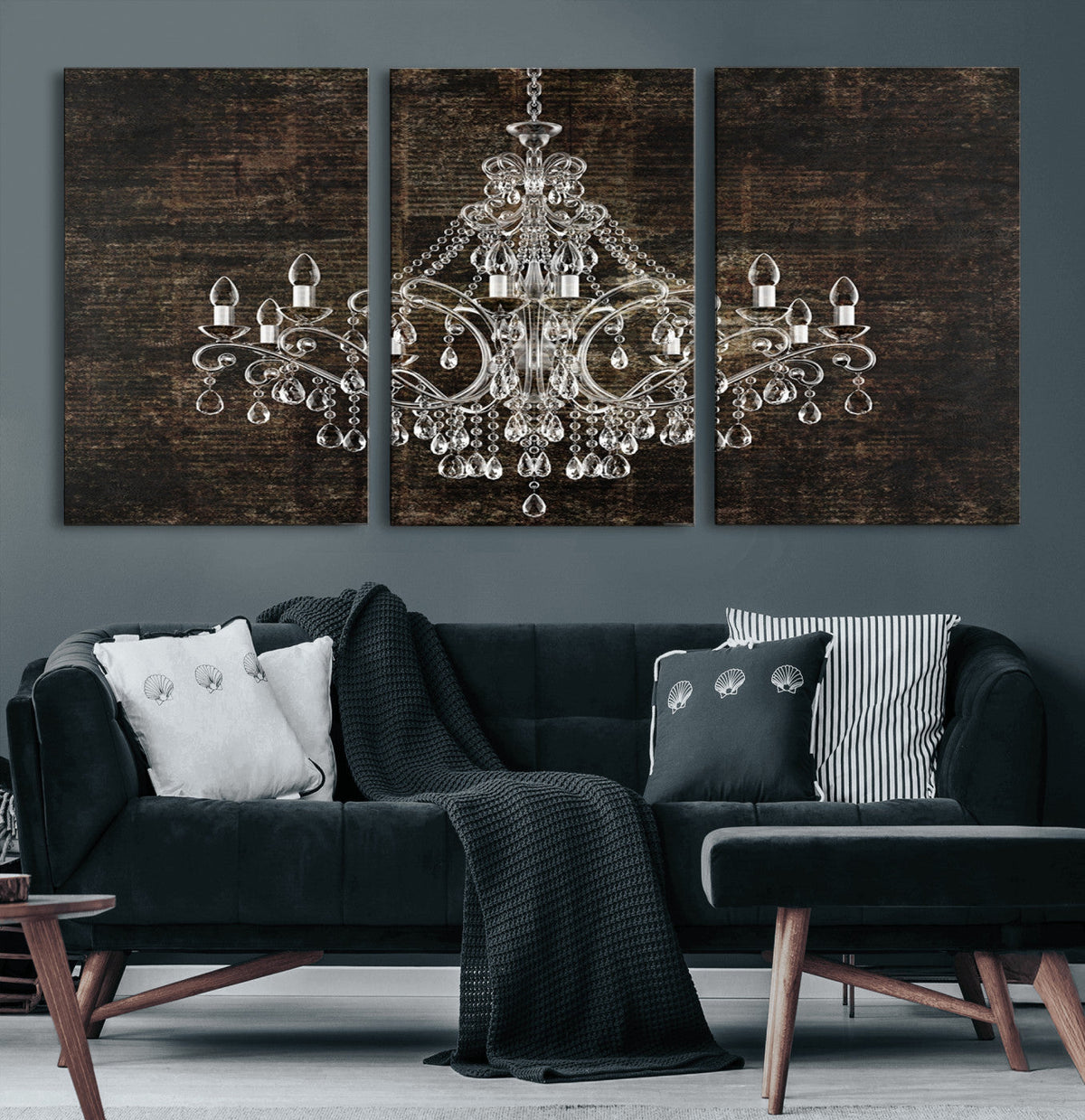 Rustic Chandelier Canvas Print