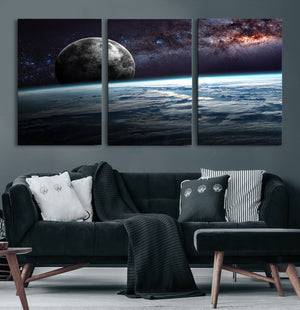 Space and Planet Canvas Print