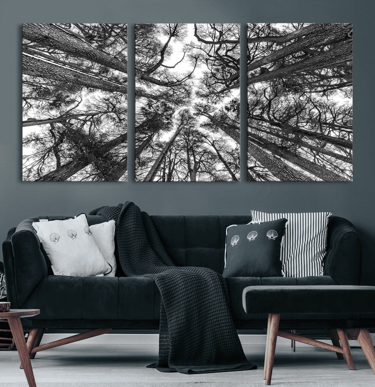 Trees Contemporary Art Canvas Print