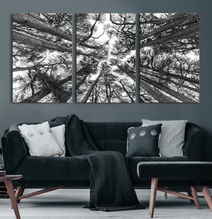 Trees Contemporary Art Canvas Print
