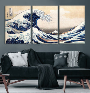 Hokusai: The Breaking Wave off Kanagawa Canvas Print