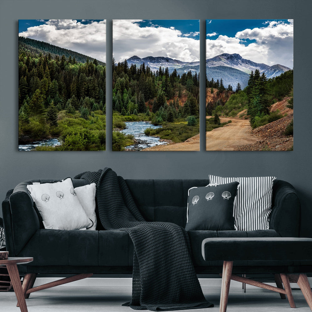 San Juan Nal Forest Wall Art Landscape Canvas Print