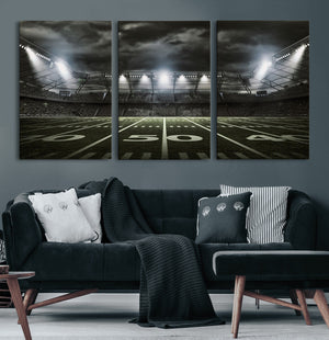 American Football Stadium Wall Art Canvas Print, Stadium