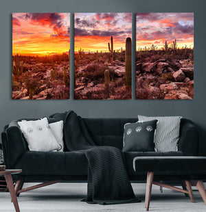 Arizona Desert Print, Western Cowboy Wall Art Print