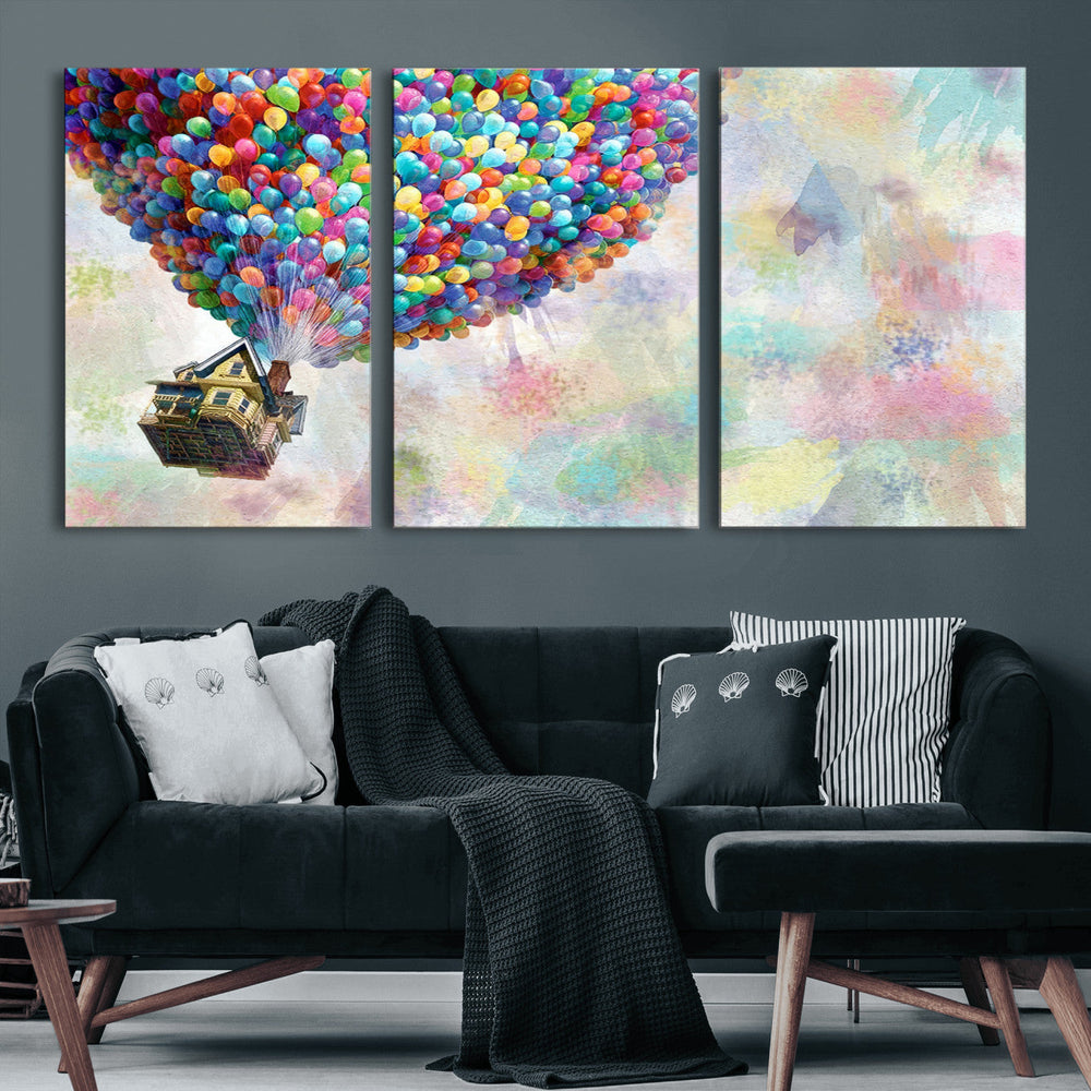 Up Pixar Poster, Look Up Pixar Wall Art, Up Pixar Canvas,
