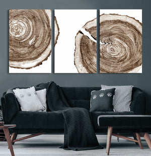 Wood Tree Ring Wall Art Canvas Prints, Tree Rings –