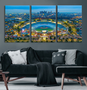 Los Angeles Dodgers Wall Art Canvas, Dodger Stadium Wall Art