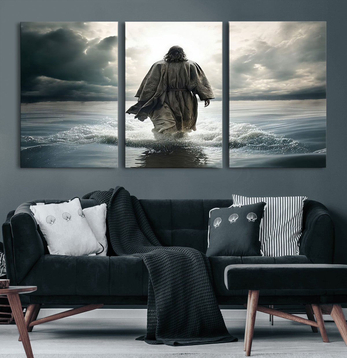 Jesus Walking on Water Wall Art | Canvas Print | Ready to