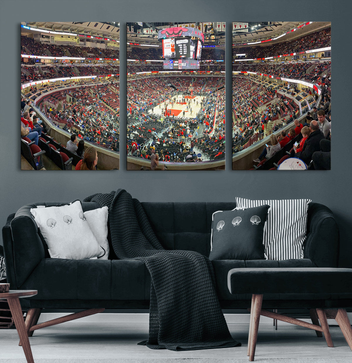 United Center Chicago Bulls Stadium Wall Art Canvas Print