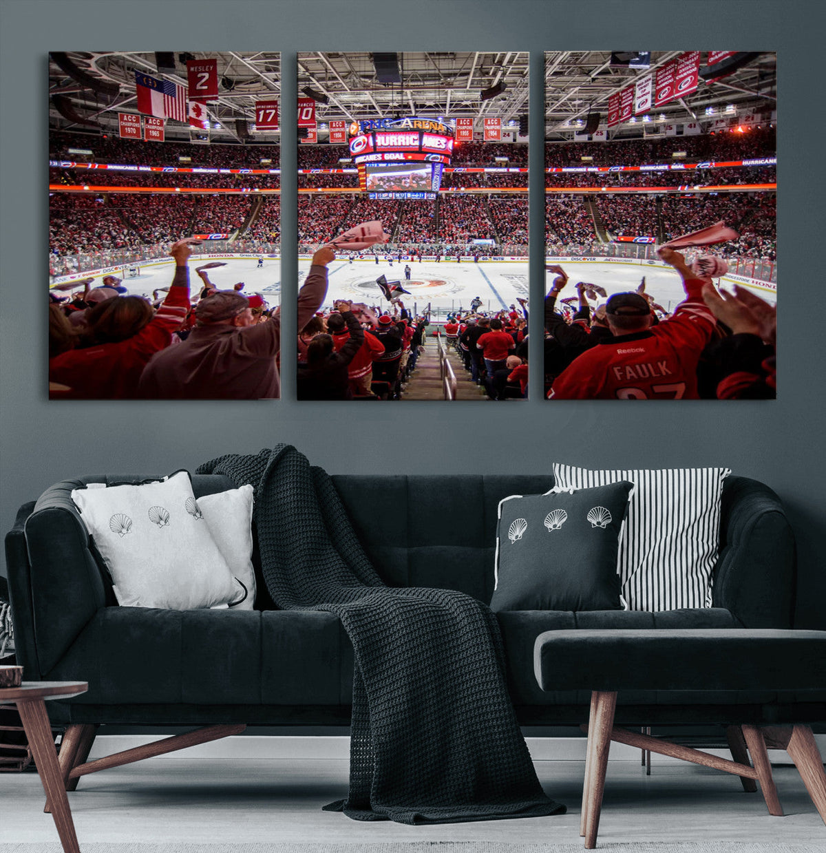 Carolina Hurricanes Ice Hockey Stadium Wall Art, Carolina