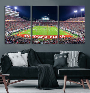 NC State Wolfpack Canvas Print - Raleigh Carter-Finley