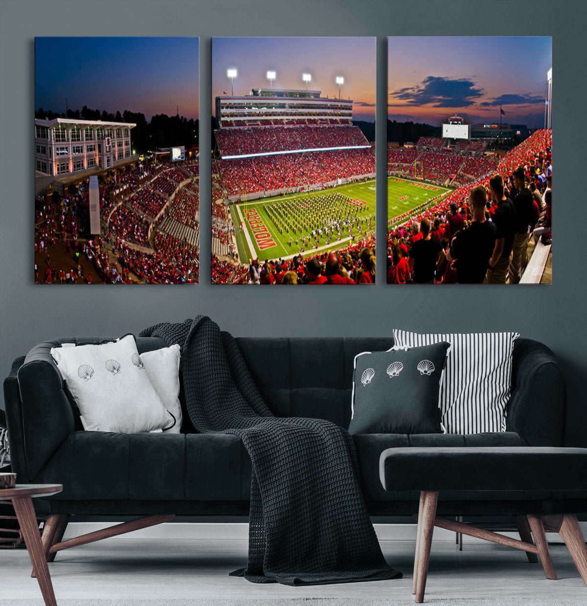 NC State Wolfpack Football Team Print - Raleigh