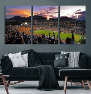 Framed Colorado Buffaloes Football Team Print - Boulder