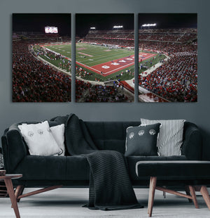 Houston Cougars Football Team Print - Houston TDECU Stadium
