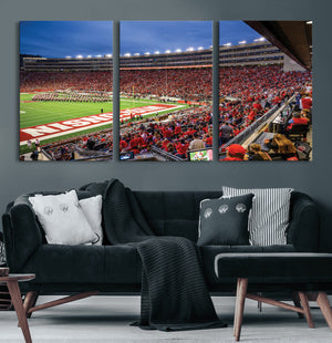 Wisconsin Badgers Football Team Print - Madison Camp Randall