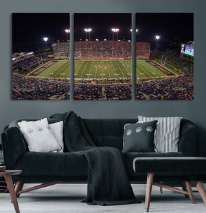 Demon Deacons Print Canvas, Football Team Print -