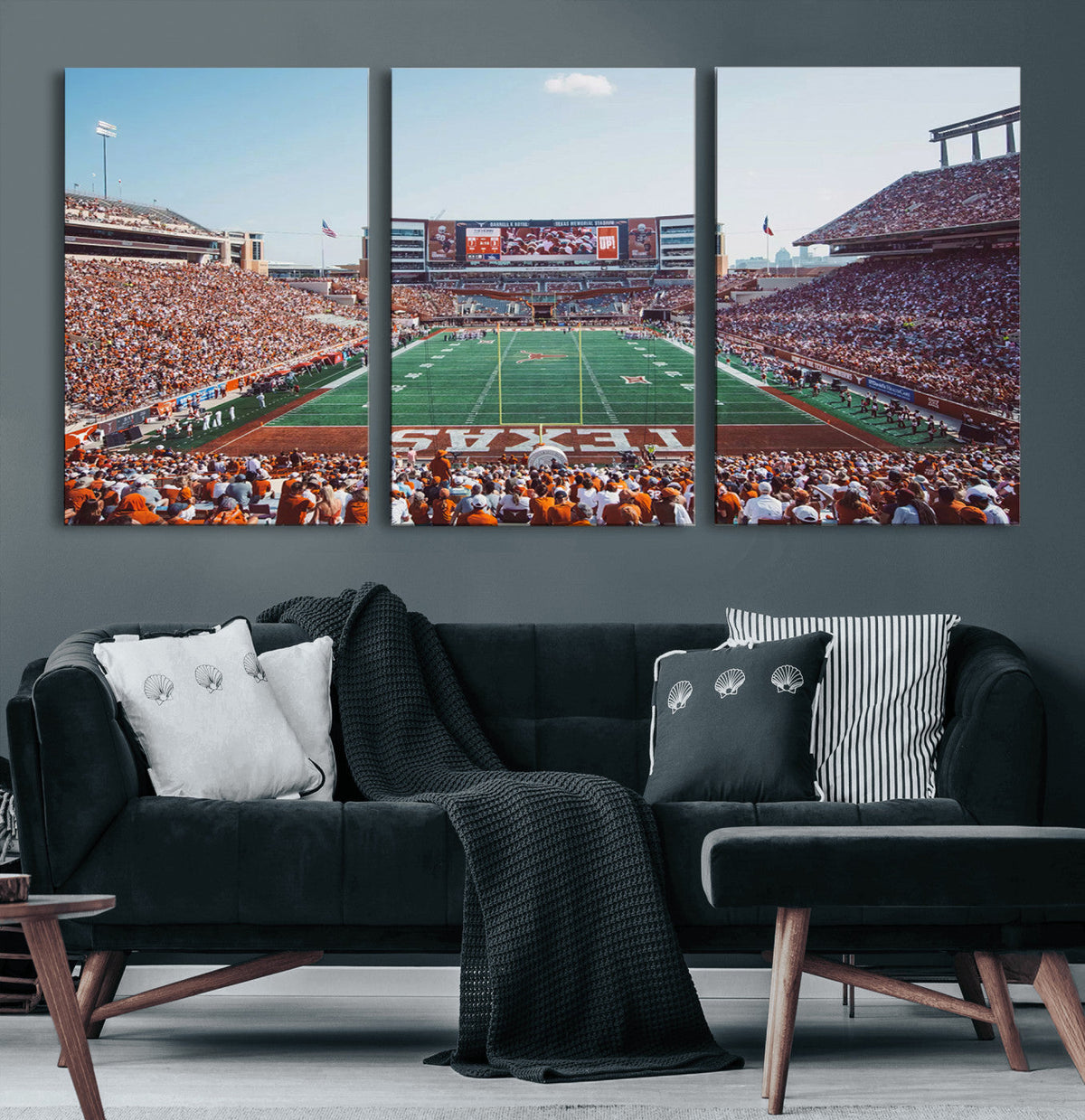 Framed Texas Memorial Stadium Canvas, University of Texas