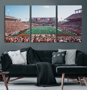 Framed Texas Memorial Stadium Canvas, University of Texas