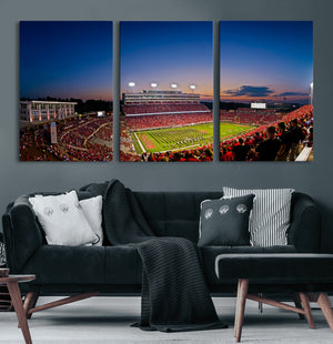 Wolfpack Football Team Wall Art Print - Raleigh
