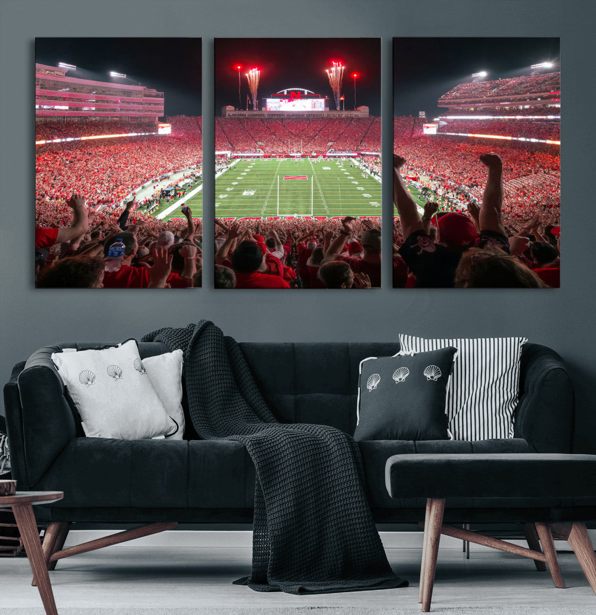 University of Nebraska Cornhuskers Football Team Print -