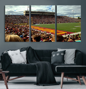 Central Michigan University Chippewas Football Team Print -