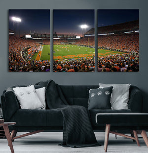 Clemson University Tigers Art Print, Football Team Print -