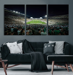 Framed Michigan State Spartans Football Team Print - East