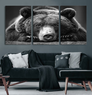 Resting Grizzly 399 Bear Canvas Print | Ready to Hang Wall