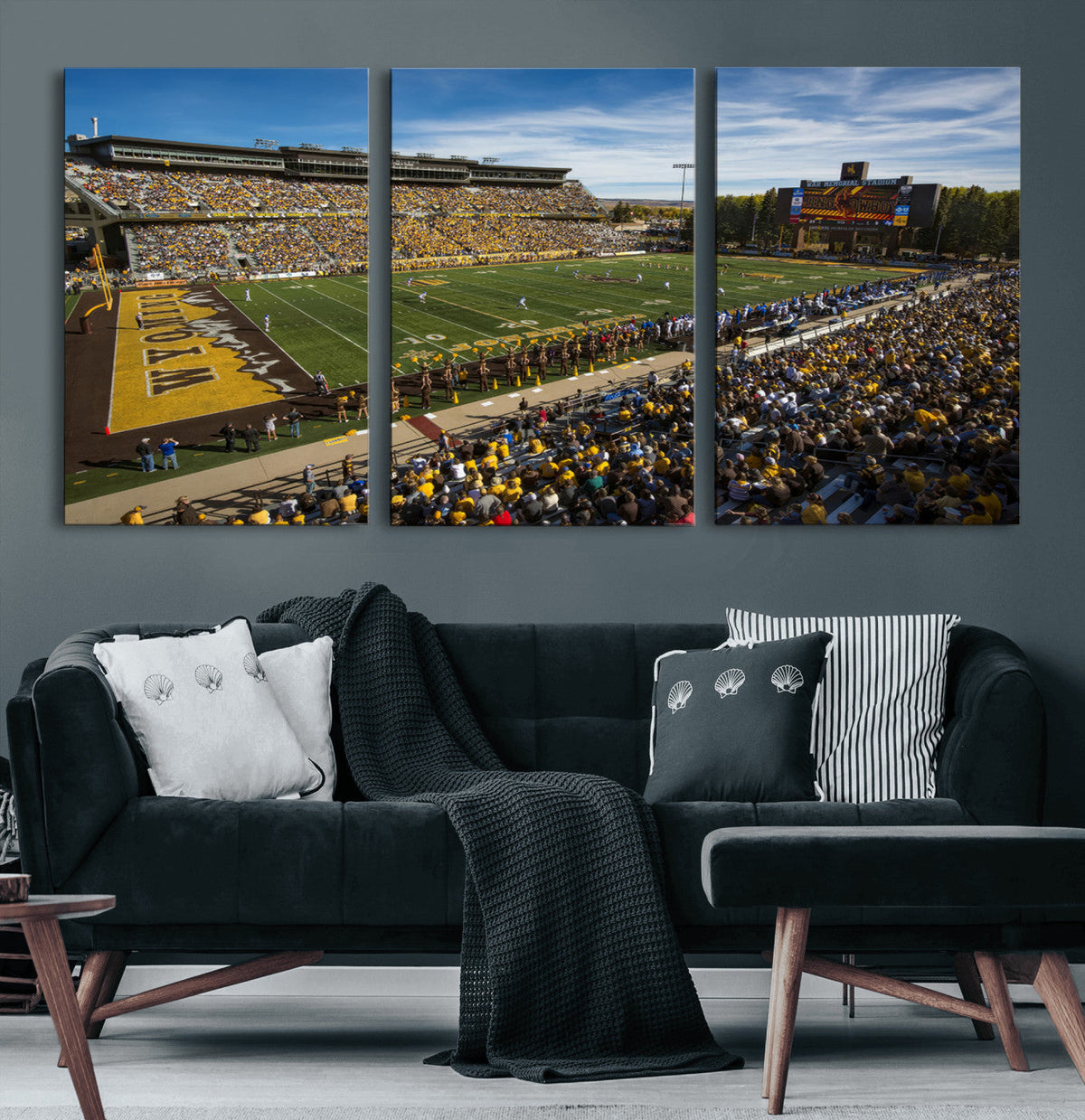University of Wyoming Cowboys Football Team Print - Laramie