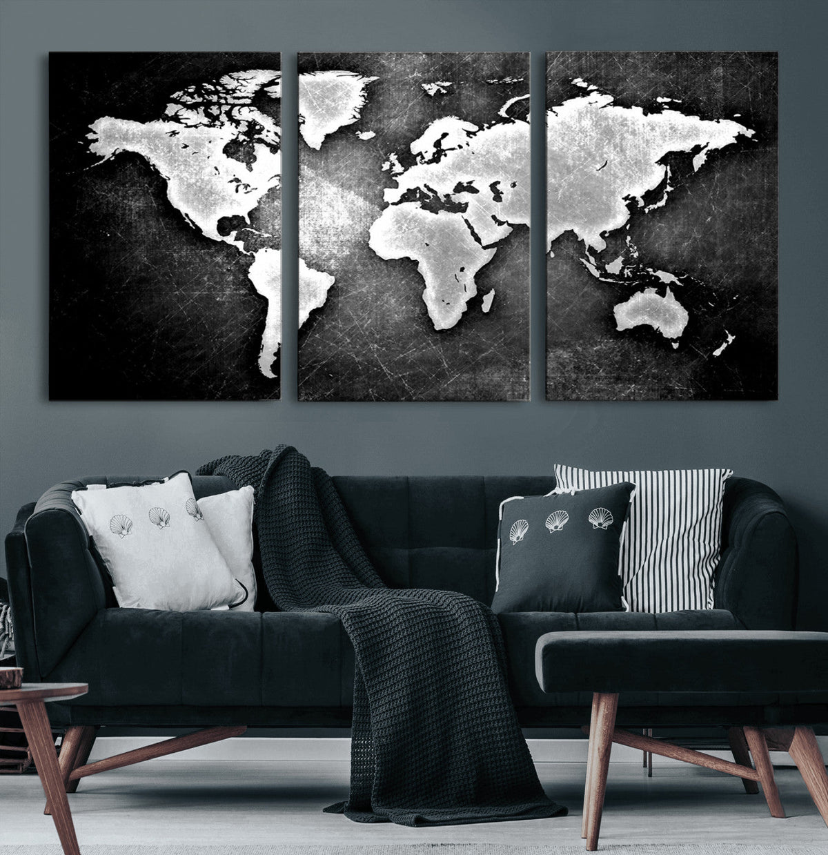 World Map Wall Art Canvas Print – Framed Wall Art for