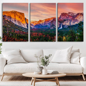 Yosemite Nal Park Wall Art Landscape Canvas Print El Capitan